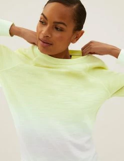 Hot Sale 😀 M&S Collection Sweatshirts Pure Cotton Tie Dye Crew Neck Sweatshirt ❤️ -New In Womens Sales 2022 SD 01 T41 6338C R4 X EC 1