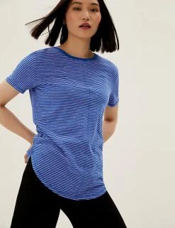 Coupon π M&S Collection Women Pure Cotton Striped Longline T-Shirt π 6 Coupon π M&S Collection Women Pure Cotton Striped Longline T-Shirt π -New In Womens Sales 2022 SD 01 T41 6367C A4 X EC 1