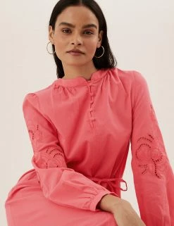 Brand new 🥰 M&S Collection 👗 Dresses Pure Cotton Cutwork Maxi Column 👗 Dress 🤩