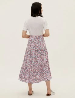 Wholesale 👏 M&S Collection 👗 Skirts Ditsy Floral Midaxi Tiered 👗 Skirt 👍 -New In Womens Sales 2022 SD 01 T42 2854 ZZ X EC 2