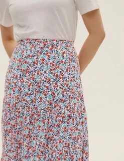 Wholesale 👏 M&S Collection 👗 Skirts Ditsy Floral Midaxi Tiered 👗 Skirt 👍 -New In Womens Sales 2022 SD 01 T42 2854 ZZ X EC 3