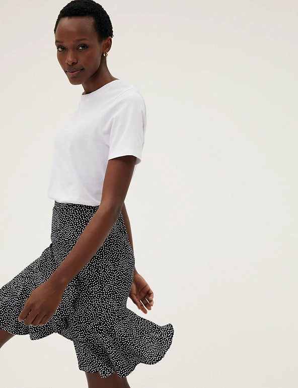 Coupon 😍 M&S Collection 👗 Skirts Polka Dot Ruffle Mini Wrap 👗 Skirt 😀 3 Coupon 😍 M&S Collection 👗 Skirts Polka Dot Ruffle Mini Wrap 👗 Skirt 😀 - Image 3