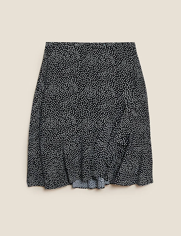 Coupon 😍 M&S Collection 👗 Skirts Polka Dot Ruffle Mini Wrap 👗 Skirt 😀 2 Coupon 😍 M&S Collection 👗 Skirts Polka Dot Ruffle Mini Wrap 👗 Skirt 😀 - Image 2