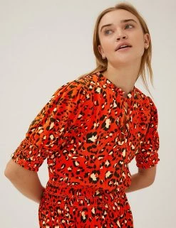 Cheap 😀 M&S Collection 👗 Dresses Animal Print Midaxi Waisted 👗 Dress 🔔 7 Cheap 😀 M&S Collection 👗 Dresses Animal Print Midaxi Waisted 👗 Dress 🔔 -New In Womens Sales 2022 SD 01 T42 4698 P4 X EC 1