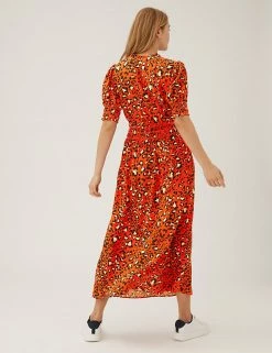 Cheap 😀 M&S Collection 👗 Dresses Animal Print Midaxi Waisted 👗 Dress 🔔 8 Cheap 😀 M&S Collection 👗 Dresses Animal Print Midaxi Waisted 👗 Dress 🔔 -New In Womens Sales 2022 SD 01 T42 4698 P4 X EC 2