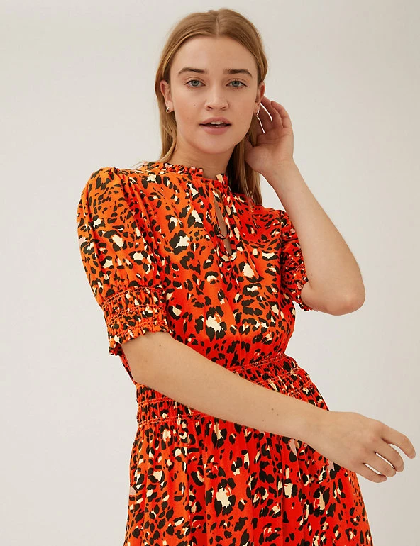 Cheap 😀 M&S Collection 👗 Dresses Animal Print Midaxi Waisted 👗 Dress 🔔 5 Cheap 😀 M&S Collection 👗 Dresses Animal Print Midaxi Waisted 👗 Dress 🔔 - Image 5