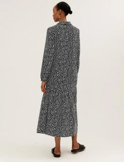 Outlet π€© M&S Collection π Dresses Printed Collared Midi Relaxed Tiered π Dress π 10 Outlet π€© M&S Collection π Dresses Printed Collared Midi Relaxed Tiered π Dress π -New In Womens Sales 2022 SD 01 T42 4859 Y4 X EC 3