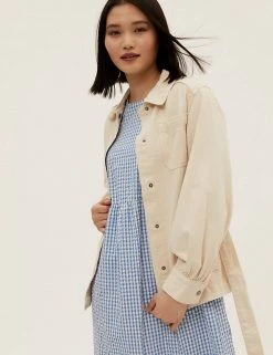 New 🛒 M&S Collection 👗 Dresses Pure Cotton Gingham Midi Waisted 👗 Dress 😍 -New In Womens Sales 2022 SD 01 T42 7312 E4 X EC 1