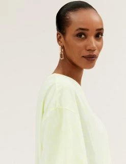 Discount 🧨 M&S Collection 👗 Dresses Pure Cotton Tie Dye T-Shirt 👗 Dress 😍 -New In Womens Sales 2022 SD 01 T42 7386 R4 X EC 3