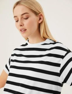 Outlet π M&S Collection Clothing Pure Cotton Striped Midi T-Shirt π Dress π 14 Outlet π M&S Collection Clothing Pure Cotton Striped Midi T-Shirt π Dress π -New In Womens Sales 2022 SD 01 T42 7403 Y4 X EC 3