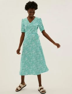 Top 10 🌟 M&S Collection 👗 Dresses Jersey Floral V-Neck Midi Tea 👗 Dress 🥰 13 Top 10 🌟 M&S Collection 👗 Dresses Jersey Floral V-Neck Midi Tea 👗 Dress 🥰 -New In Womens Sales 2022 SD 01 T42 7487 J4 X EC 2