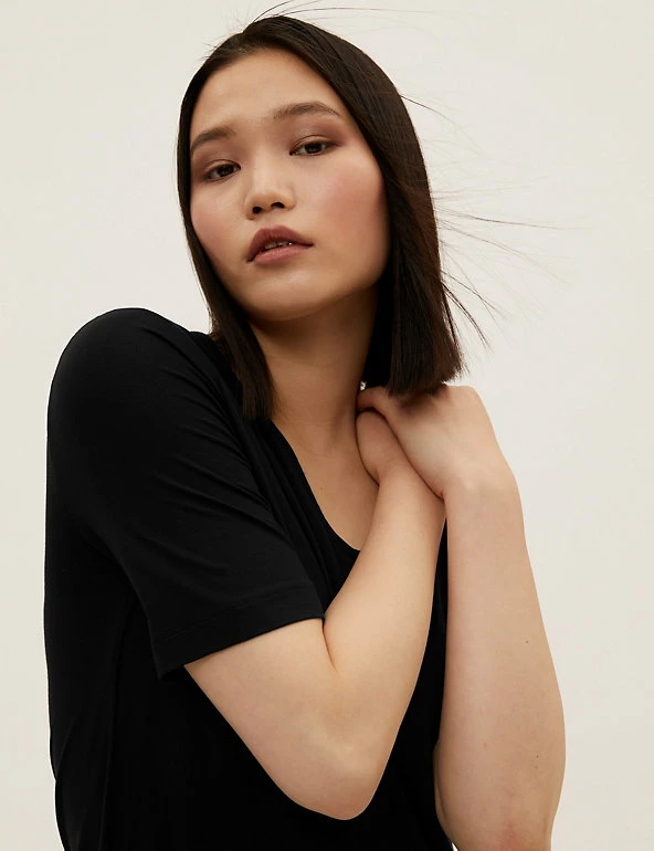 Coupon 🔔 M&S Collection 👗 Dresses Jersey V-Neck Knee Length Swing 👗 Dress 👍 3 Coupon 🔔 M&S Collection 👗 Dresses Jersey V-Neck Knee Length Swing 👗 Dress 👍 - Image 3