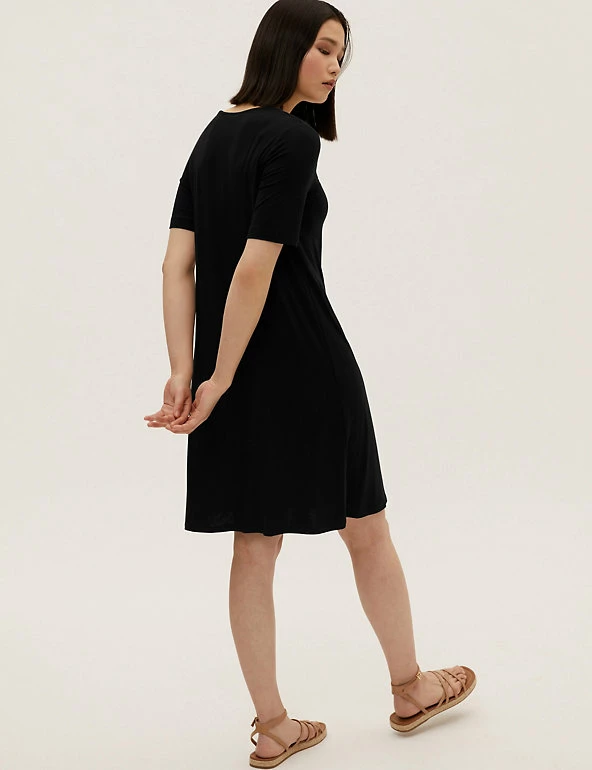 Coupon 🔔 M&S Collection 👗 Dresses Jersey V-Neck Knee Length Swing 👗 Dress 👍 5 Coupon 🔔 M&S Collection 👗 Dresses Jersey V-Neck Knee Length Swing 👗 Dress 👍 - Image 5