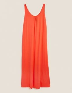 Best Sale 🧨 M&S Collection 👗 Dresses Jersey Midaxi Shift 👗 Dress ⭐ -New In Womens Sales 2022 SD 01 T42 7805 P0 X EC 90