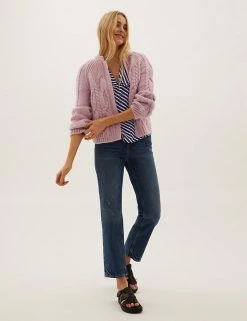 New 🥰 M&S Collection Tops Checked Collared V-Neck Short Sleeve Top 😉 -New In Womens Sales 2022 SD 01 T43 4256 E4 X EC 2