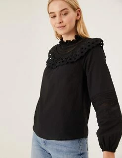 Cheapest π₯ M&S Collection Tops Pure Cotton Frill Neck Long Sleeve Top β¨ 15 Cheapest π₯ M&S Collection Tops Pure Cotton Frill Neck Long Sleeve Top β¨ -New In Womens Sales 2022 SD 01 T43 4619 Y0 X EC 0