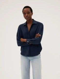 Brand new ✨ M&S Collection 👚 Shirts & Blouses Long Sleeve Popover Blouse 🤩