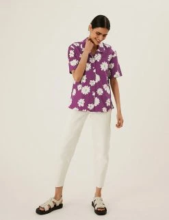 Cheapest π M&S Collection π Shirts & Blouses Pure Cotton Floral Short Sleeve Blouse π 7 Cheapest π M&S Collection π Shirts & Blouses Pure Cotton Floral Short Sleeve Blouse π -New In Womens Sales 2022 SD 01 T43 5291 A4 X EC 1