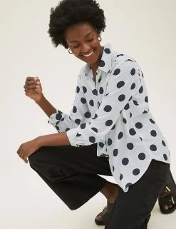 Best deal 🎉 M&S Collection 👚 Shirts & Blouses Printed Collared Long Sleeve 👚 Shirt 👍 8 Best deal 🎉 M&S Collection 👚 Shirts & Blouses Printed Collared Long Sleeve 👚 Shirt 👍 -New In Womens Sales 2022 SD 01 T43 5903 Z4 X EC 2