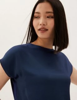 Cheap π M&S Collection Tops Slash Neck Relaxed Short Sleeve Top βοΈ 15 Cheap π M&S Collection Tops Slash Neck Relaxed Short Sleeve Top βοΈ -New In Womens Sales 2022 SD 01 T43 7098 LN X EC 0