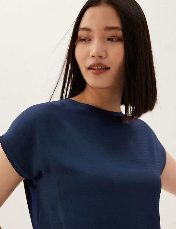 Cheap π M&S Collection Tops Slash Neck Relaxed Short Sleeve Top βοΈ 6 Cheap π M&S Collection Tops Slash Neck Relaxed Short Sleeve Top βοΈ - Image 6