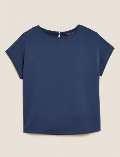 Cheap π M&S Collection Tops Slash Neck Relaxed Short Sleeve Top βοΈ 16 Cheap π M&S Collection Tops Slash Neck Relaxed Short Sleeve Top βοΈ -New In Womens Sales 2022 SD 01 T43 7098 LN X EC 90