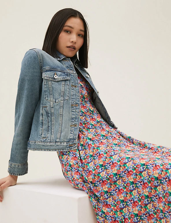 Cheapest ๐งจ M&S Collection ๐งฅ Coats & Jackets Pure Cotton Denim Jacket ๐ฏ 4 Cheapest ๐งจ M&S Collection ๐งฅ Coats & Jackets Pure Cotton Denim Jacket ๐ฏ - Image 4