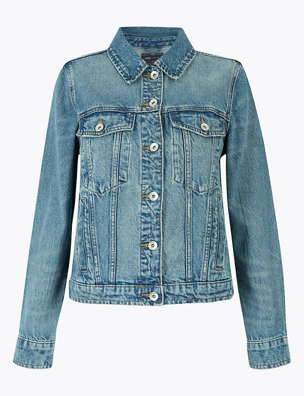 Cheapest ๐งจ M&S Collection ๐งฅ Coats & Jackets Pure Cotton Denim Jacket ๐ฏ 2 Cheapest ๐งจ M&S Collection ๐งฅ Coats & Jackets Pure Cotton Denim Jacket ๐ฏ - Image 2