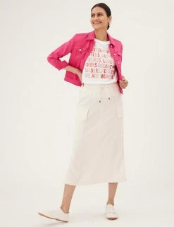 New 🌟 M&S Collection 🧥 Coats & Jackets Denim Jacket With Stretch 💯 -New In Womens Sales 2022 SD 01 T49 4334 FU X EC 1