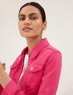 New 🌟 M&S Collection 🧥 Coats & Jackets Denim Jacket With Stretch 💯 -New In Womens Sales 2022 SD 01 T49 4334 FU X EC 2