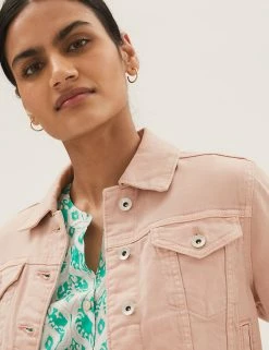 New 🌟 M&S Collection 🧥 Coats & Jackets Denim Jacket With Stretch 💯 -New In Womens Sales 2022 SD 01 T49 4334 MM X EC 1