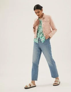 New 🌟 M&S Collection 🧥 Coats & Jackets Denim Jacket With Stretch 💯 -New In Womens Sales 2022 SD 01 T49 4334 MM X EC 2