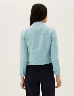 New 🌟 M&S Collection 🧥 Coats & Jackets Denim Jacket With Stretch 💯 -New In Womens Sales 2022 SD 01 T49 4334 PA X EC 2