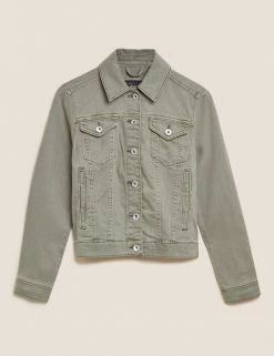 New 🌟 M&S Collection 🧥 Coats & Jackets Denim Jacket With Stretch 💯 -New In Womens Sales 2022 SD 01 T49 4334 XJ X EC 90