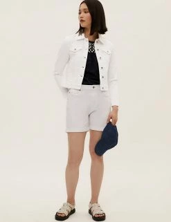 New 🌟 M&S Collection 🧥 Coats & Jackets Denim Jacket With Stretch 💯 -New In Womens Sales 2022 SD 01 T49 4334 Z0 X EC 1