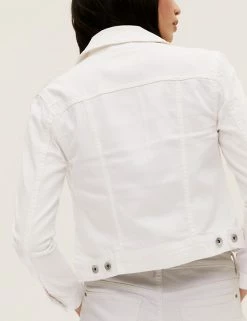 New 🌟 M&S Collection 🧥 Coats & Jackets Denim Jacket With Stretch 💯 -New In Womens Sales 2022 SD 01 T49 4334 Z0 X EC 2