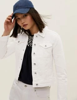 New 🌟 M&S Collection 🧥 Coats & Jackets Denim Jacket With Stretch 💯 -New In Womens Sales 2022 SD 01 T49 4334 Z0 X EC 3