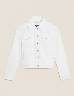 New 🌟 M&S Collection 🧥 Coats & Jackets Denim Jacket With Stretch 💯 -New In Womens Sales 2022 SD 01 T49 4334 Z0 X EC 90