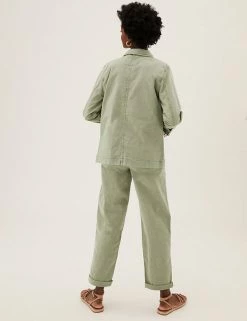 Hot Sale 🥰 M&S Collection 🧥 Coats & Jackets Cotton Rich Utility Jacket 🧨 -New In Womens Sales 2022 SD 01 T49 4508 XJ X EC 3