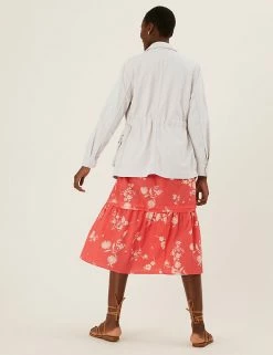 Promo 🛒 M&S Collection 🧥 Coats & Jackets Cotton Blend Waisted Utility Jacket 🛒 -New In Womens Sales 2022 SD 01 T49 4532 EK X EC 3