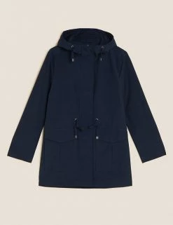Discount 😍 M&S Collection 🧥 Coats & Jackets Cotton Rich Hooded Utility Parka Jacket 🧨 -New In Womens Sales 2022 SD 01 T49 4563 F0 X EC 90