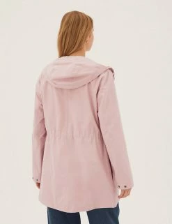 Discount 😍 M&S Collection 🧥 Coats & Jackets Cotton Rich Hooded Utility Parka Jacket 🧨 -New In Womens Sales 2022 SD 01 T49 4563 MM X EC 3