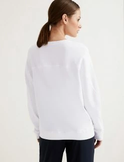 Cheapest 😍 Autograph Sweatshirts Cotton Rich Long Sleeve Sweatshirt 👏 -New In Womens Sales 2022 SD 01 T50 1016T P6 X EC 2