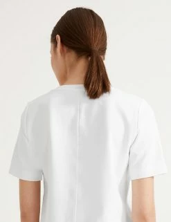 Outlet 🔥 Autograph Women Cotton Rich Crew Neck Short Sleeve T-Shirt ⭐ -New In Womens Sales 2022 SD 01 T50 1034T Z0 X EC 3