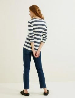 Hot Sale 👏 Autograph Women Pure Tencel™ Striped Long Sleeve Top 🌟 -New In Womens Sales 2022 SD 01 T50 1279T T4 X EC 3