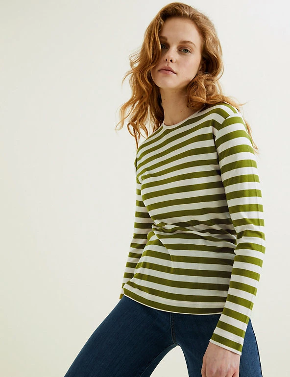 Buy β€οΈ Autograph Women Striped Round Neck Long Sleeve Top π 5 Buy β€οΈ Autograph Women Striped Round Neck Long Sleeve Top π - Image 5