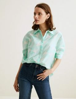 Discount 🎉 Autograph 👕 Shirts & Blouses Silk Blend Printed Long Sleeve 👕 Shirt ❤️