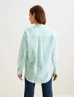 Discount 🎉 Autograph 👕 Shirts & Blouses Silk Blend Printed Long Sleeve 👕 Shirt ❤️ -New In Womens Sales 2022 SD 01 T50 2104T E4 X EC 4