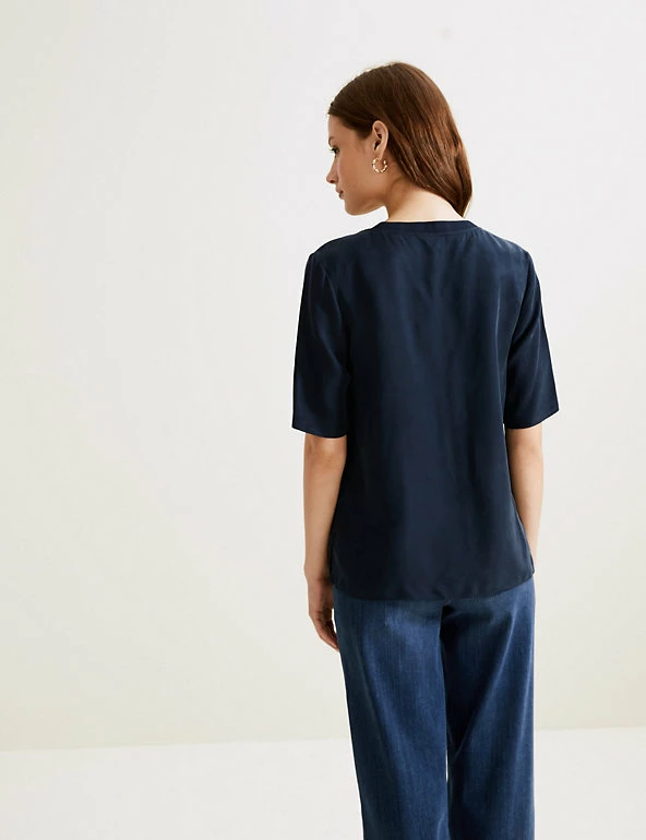 Best reviews of π Autograph π Shirts & Blouses Cupro Rich V-Neck Short Sleeve Blouse β 5 Best reviews of π Autograph π Shirts & Blouses Cupro Rich V-Neck Short Sleeve Blouse β - Image 5