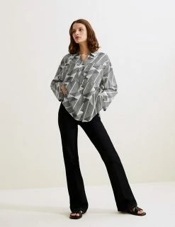 Discount 😉 Autograph 👕 Shirts & Blouses Silk Blend Printed 3/4 Sleeve 👕 Shirt 🥰 -New In Womens Sales 2022 SD 01 T50 2125T Y8 X EC 2